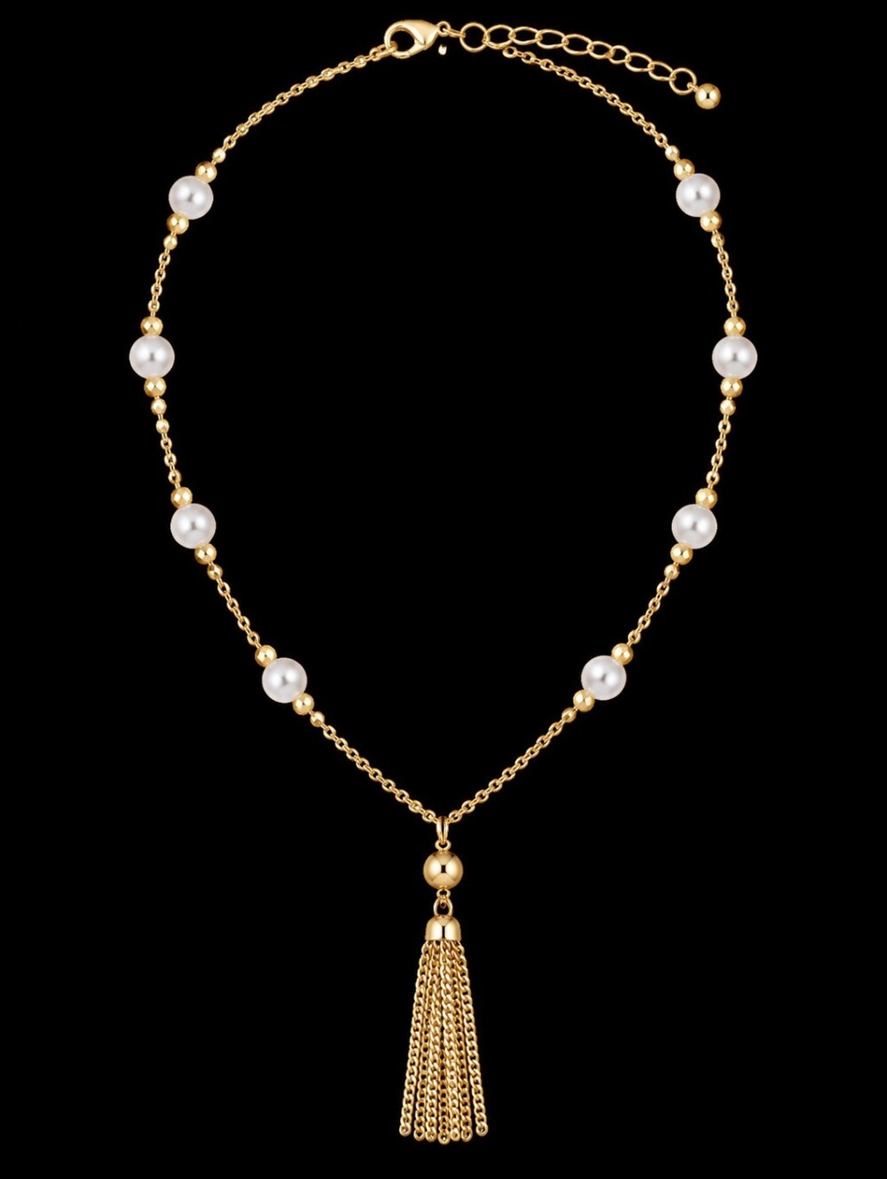 22K Gold Plated Dubai Beaded Station Bracelet Adjustable